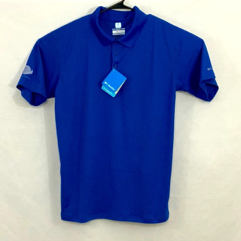 Columbia PFG Zero Freeze Polo Blue Size Large
